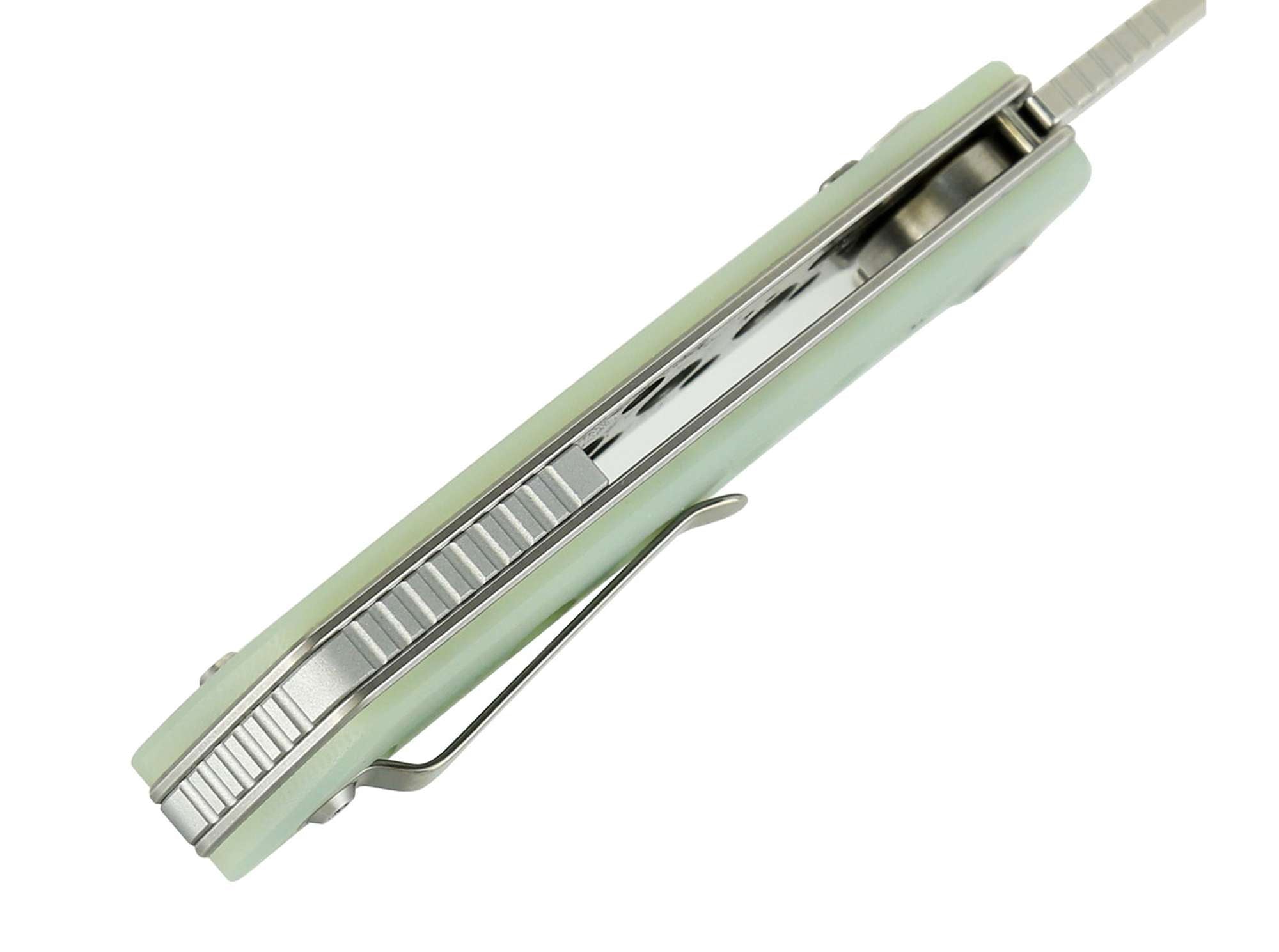 Briceag Reate PL-XF G10 Jade Stonewashed- Lama Nitro-V, Pivot Lock