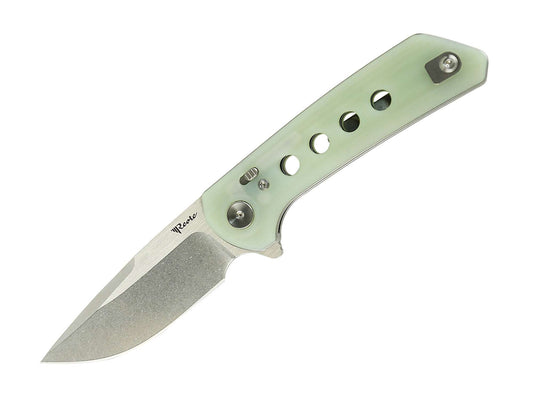 Briceag Reate PL-XF G10 Jade Stonewashed- Lama Nitro-V, Pivot Lock