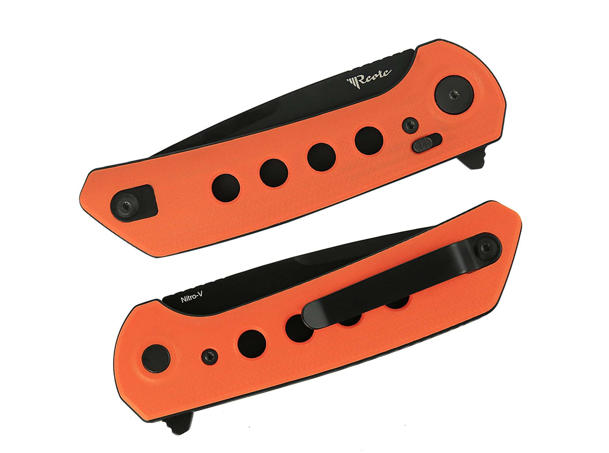 Briceag Reate PL-XF G10 Orange PVD Reate Knives- Lama Nitro-V, EDC Robust