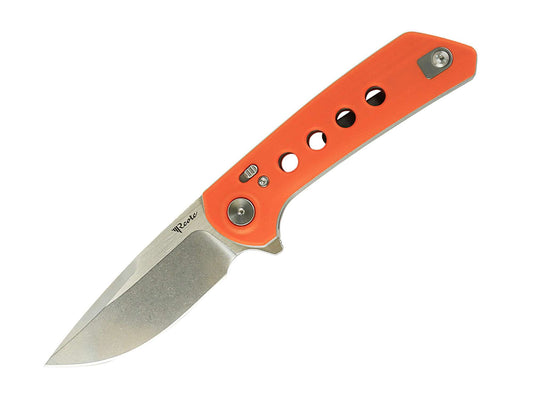 Briceag Reate PL-XF G10 Orange Stonewashed Reate Knives Co., Ltd.- Maner G10, Lama Nitro-V