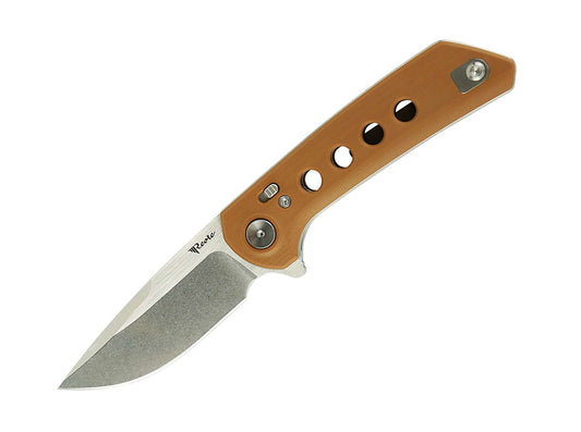 Briceag Reate PL-XF G10 Tan Stonewashed Reate- Lama Nitro-V, Maner G10