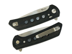 Briceag Reate PL-XF Micarta G10 Black Stonewashed Reate- Lama Nitro-V, EDC
