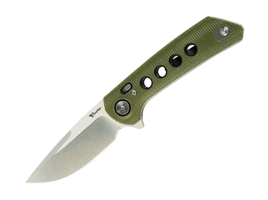 Briceag Reate PL-XF Micarta G10 Green Stonewashed- Utilizare EDC, Pivot Lock