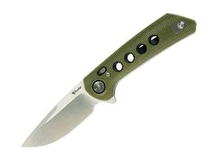 Briceag Reate PL-XF Micarta G10 Green Stonewashed- Utilizare EDC, Pivot Lock