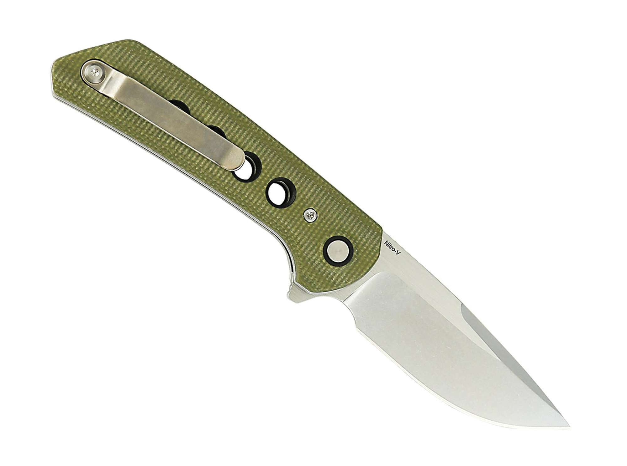 Briceag Reate PL-XF Micarta G10 Green Stonewashed- Utilizare EDC, Pivot Lock