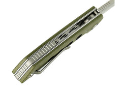 Briceag Reate PL-XF Micarta G10 Green Stonewashed- Utilizare EDC, Pivot Lock