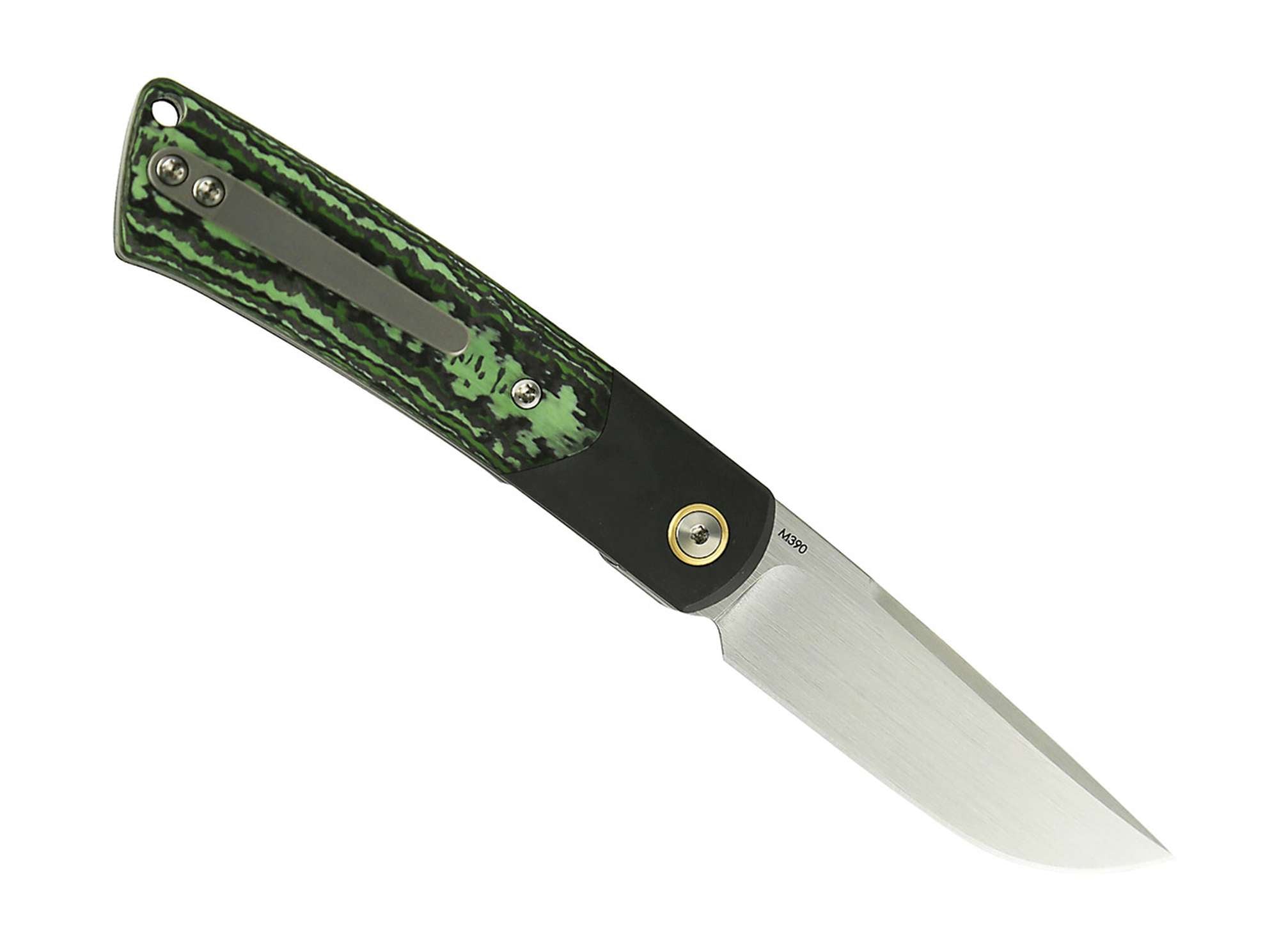 Briceag Reate Tribute Fat Carbon Jungle Wear Reate- M390, Fat Carbon