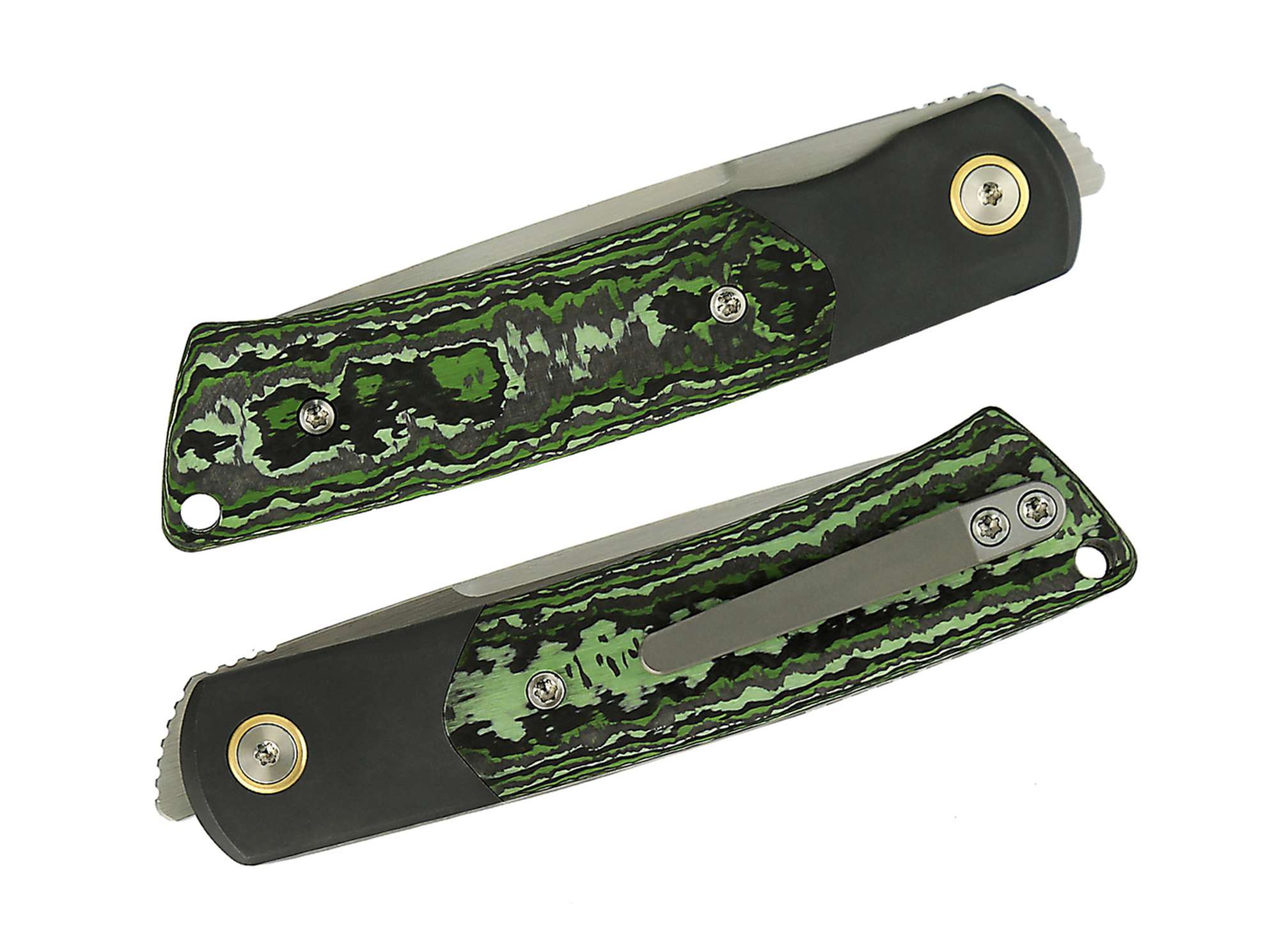 Briceag Reate Tribute Fat Carbon Jungle Wear Reate- M390, Fat Carbon