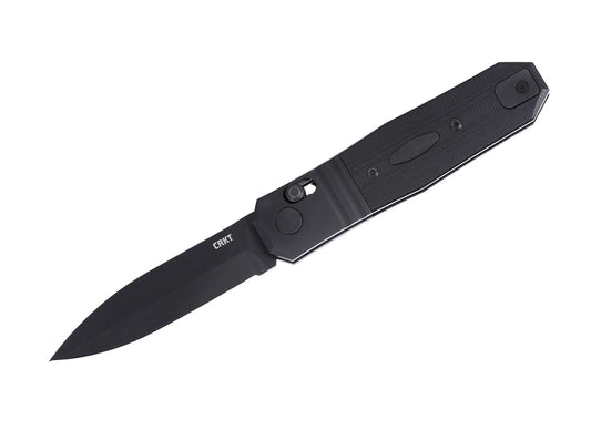 Briceag Redemption Compact Crossbar Lock All Black CRKT- Lama CPM MagnaCut, Sistem Crossbar Lock