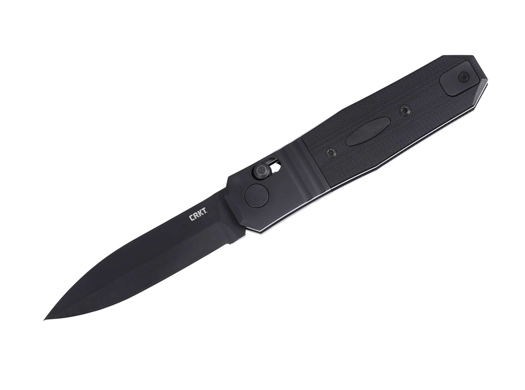Briceag Redemption Compact Crossbar Lock All Black CRKT- Lama CPM MagnaCut, Sistem Crossbar Lock