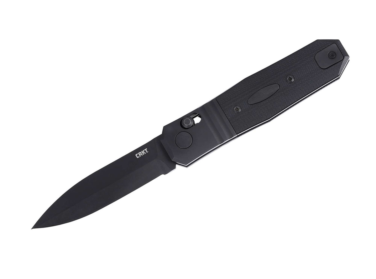 Briceag Redemption Compact Crossbar Lock All Black CRKT- Lama CPM MagnaCut, Sistem Crossbar Lock