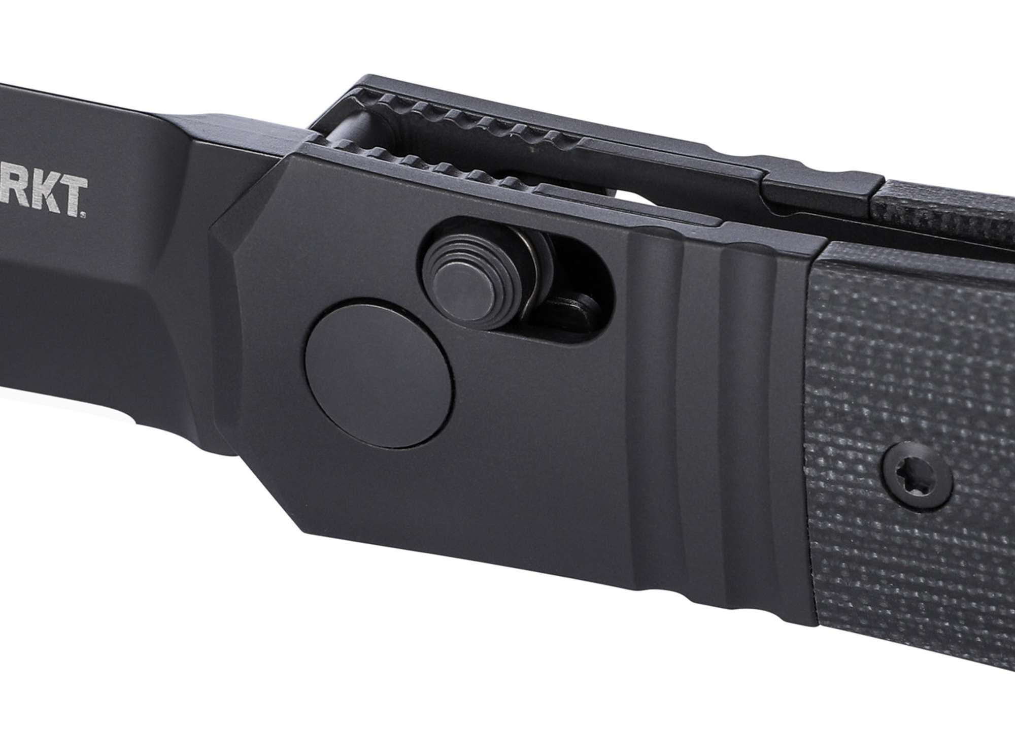Briceag Redemption Crossbar Lock All Black CRKT- Otel MagnaCut, Sistem Crossbar Lock