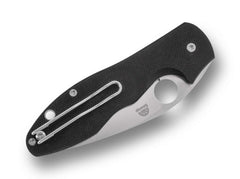 Briceag Retract 9Cr18MoV Black G10 Spyderco- Lama 9Cr18MoV, Maner G-10