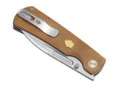 Briceag Retro Nitro-V Natural Micarta & Brass Kizer- Lama Nitro-V, Maner Micarta & Alama