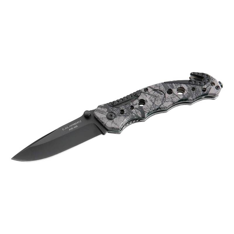 Briceag Rettungsmesser Camo Herbertz - Oțel 420, Linerlock, Aluminiu