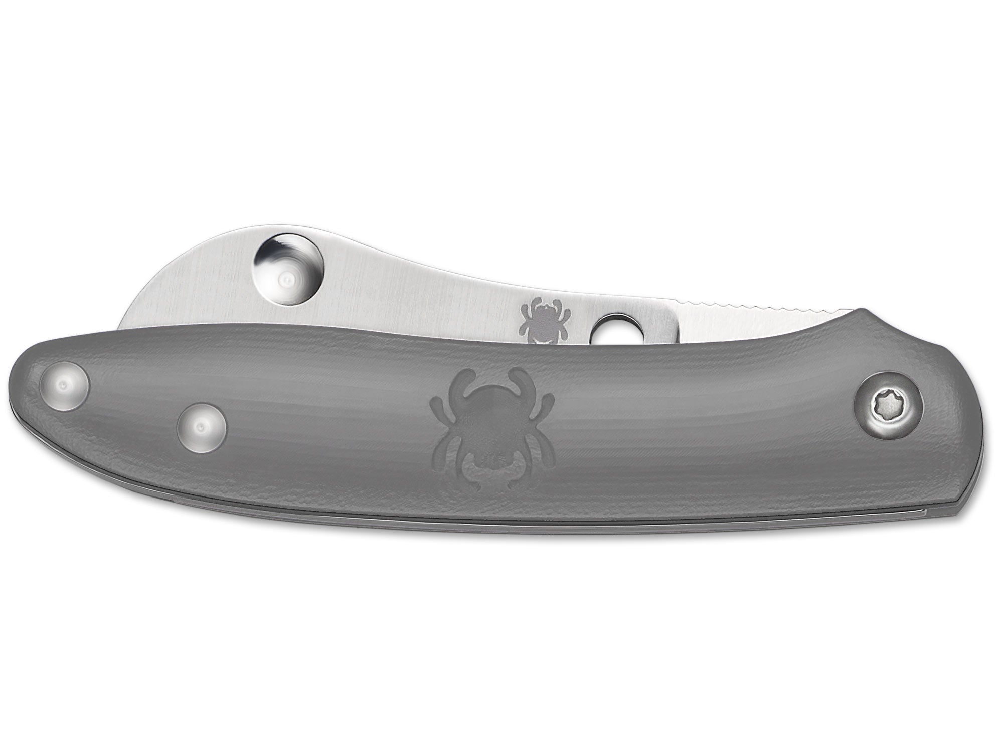 Briceag Roadie Grey Spyderco- Mecanism Inovator, Maner FRN Durabil