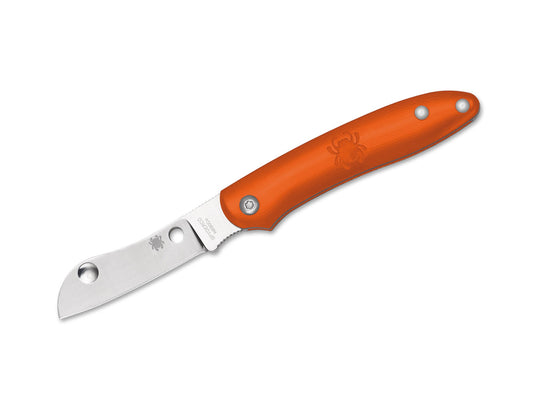 Briceag Roadie Orange Spyderco- Mecanism Inovator, Maner FRN Durabil