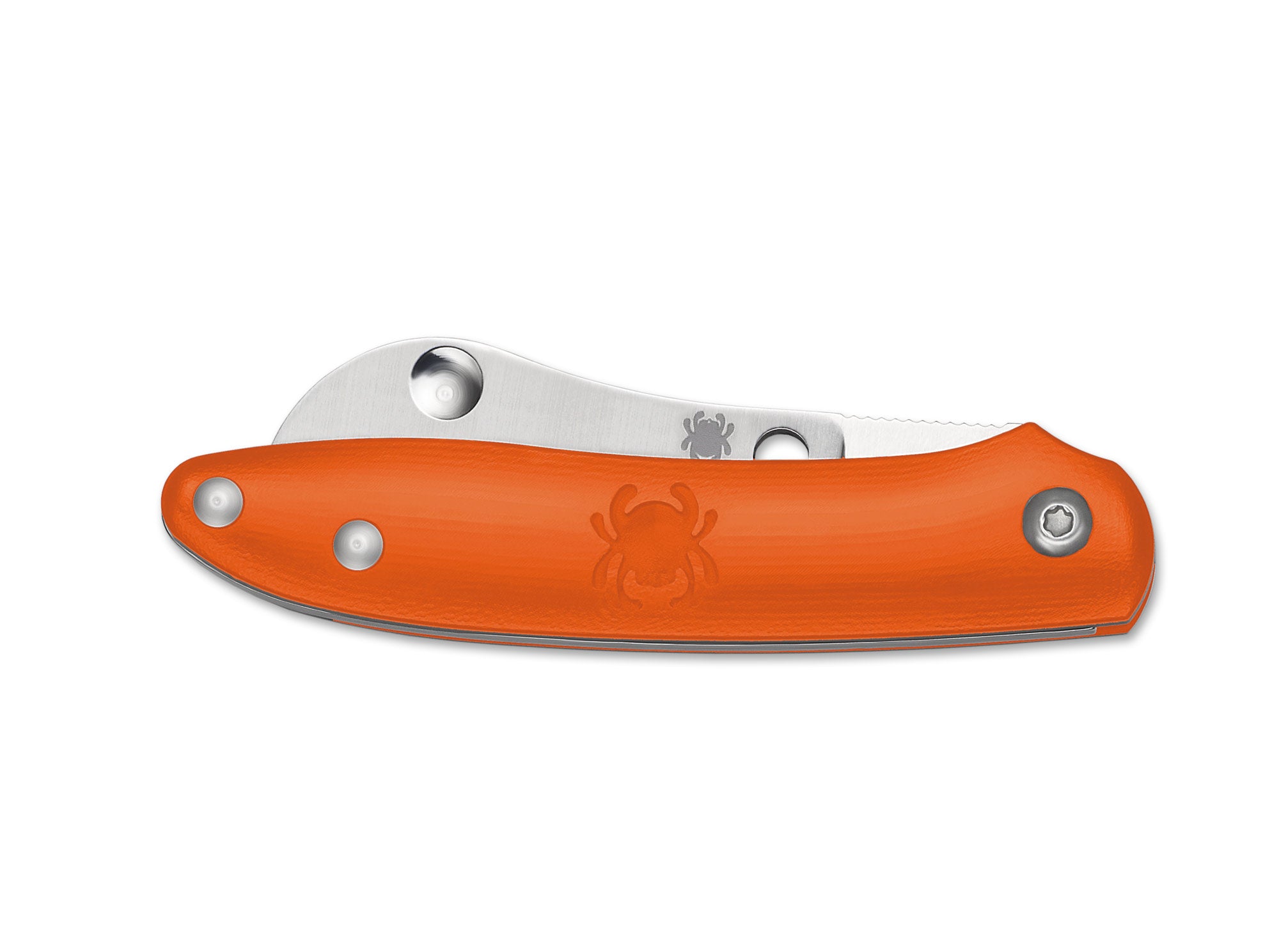 Briceag Roadie Orange Spyderco- Mecanism Inovator, Maner FRN Durabil