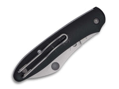 Briceag Roadie XL Black FRN PlainEdge Spyderco- Lama M398, Deschidere One-Handed