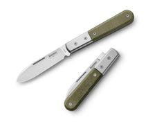 Briceag Roundhead Barlow Canvas Micarta Green LionSteel- Lama M390, EDC