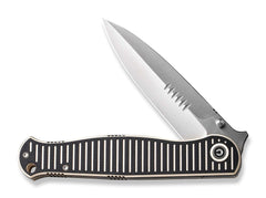 Briceag RS71 Milled G10 Ivory & Black CIVIVI- Maner G10 Frezat, Lama Nitro-V