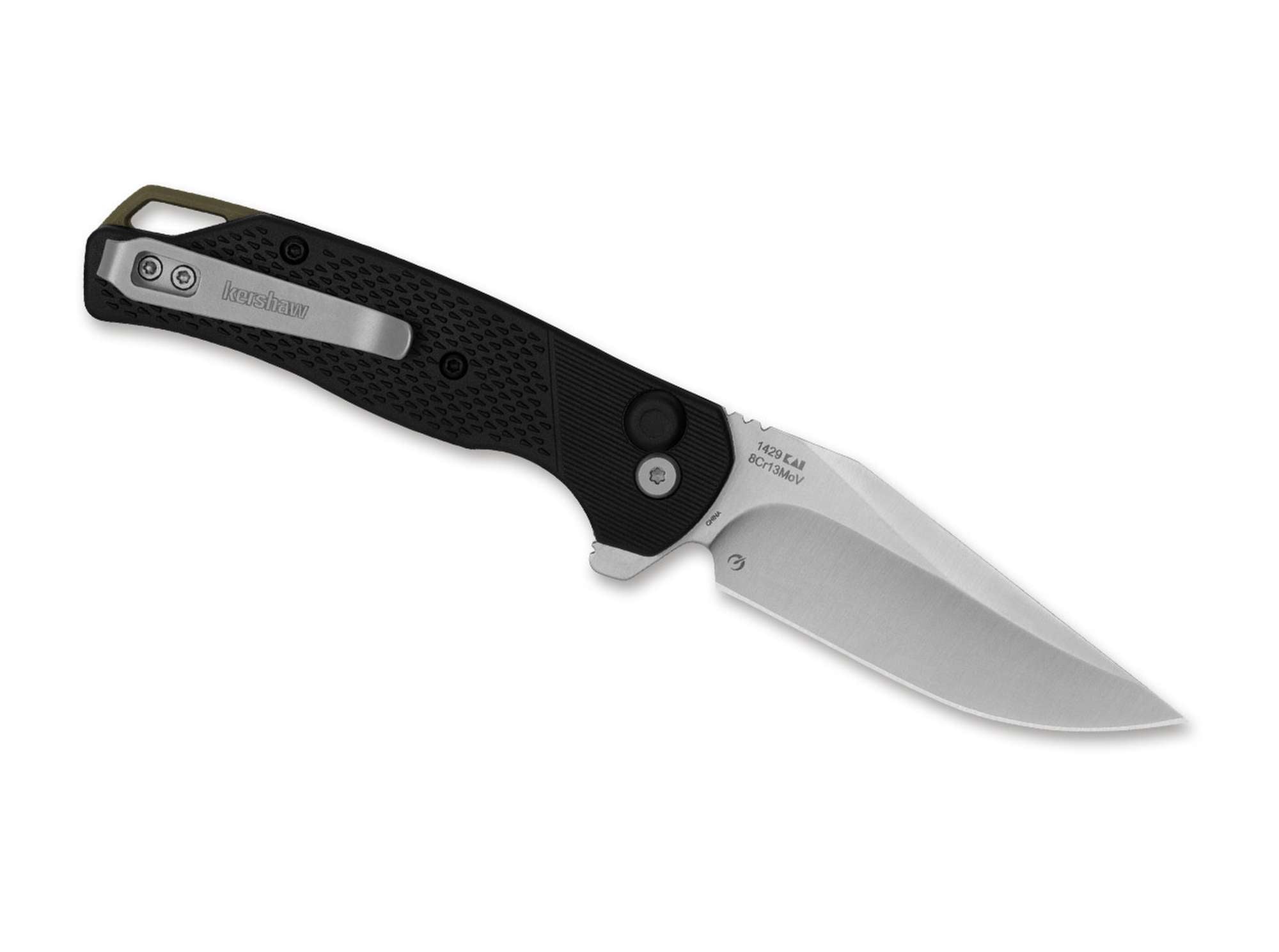 Briceag Runoff Kershaw- Deschidere Flipper, Blocare Button Lock