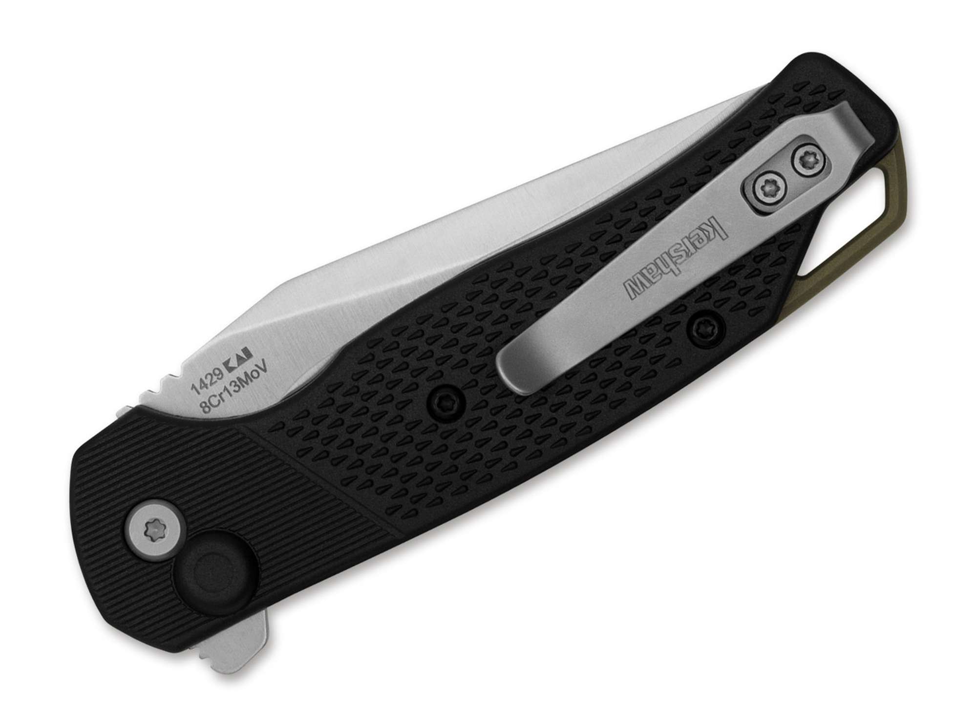 Briceag Runoff Kershaw- Deschidere Flipper, Blocare Button Lock