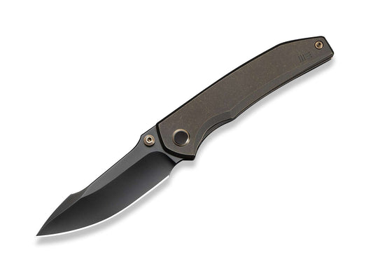 Briceag Ryson M390 Bronze Ti Black Stonewashed WE Knife- Lama M390, Maner Titan