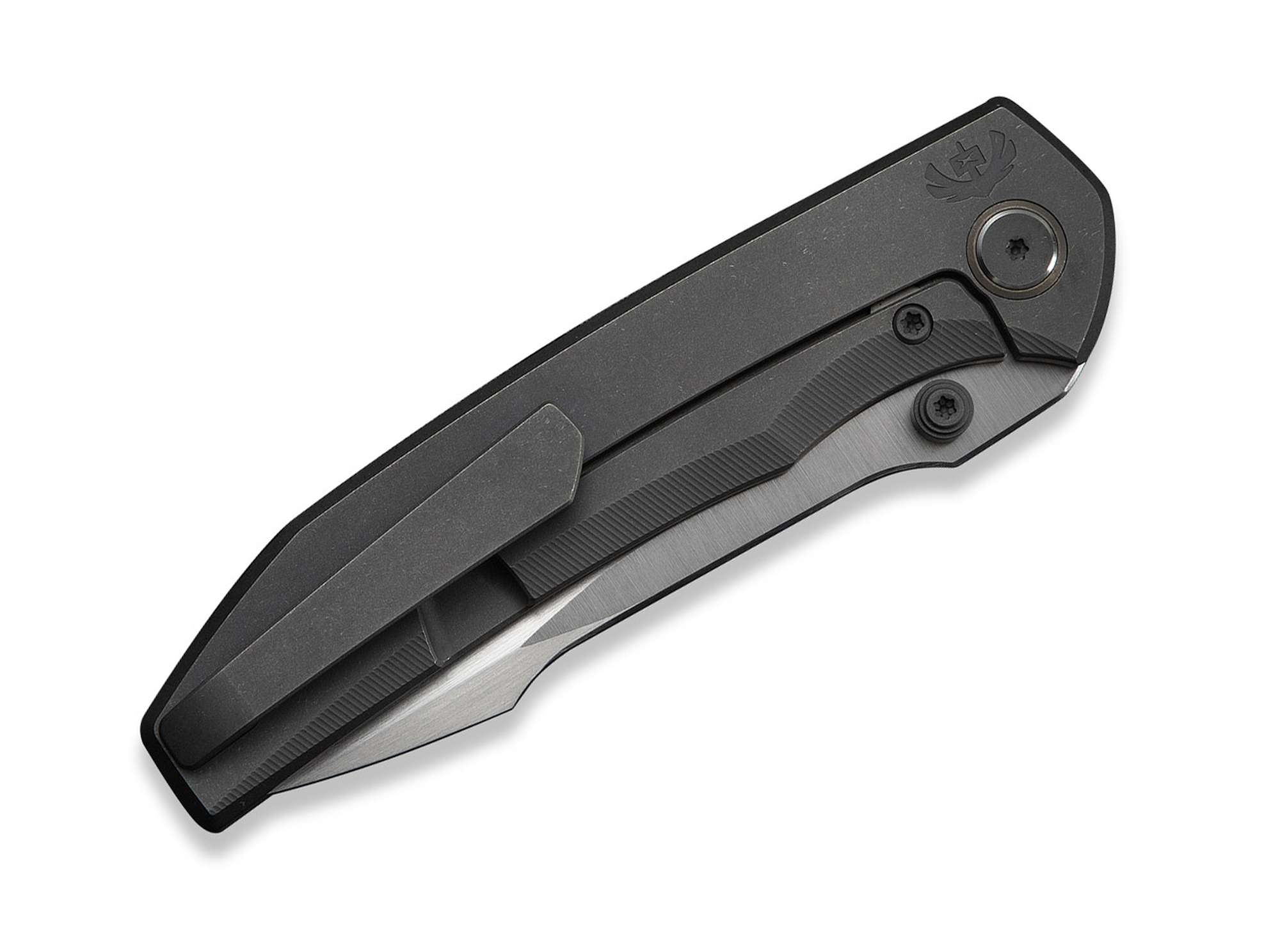 Briceag Ryson M390 Gray Ti WE Knife- Lama Otel M390, Maner Titan