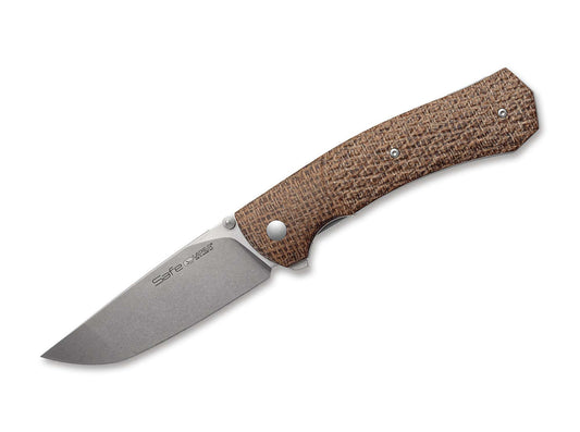 Briceag Safe Micarta Natural Viper- Lama M390, Maner Micarta