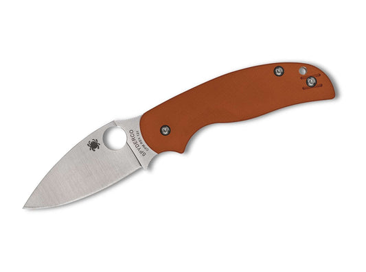 Briceag Sage 5 CPM REX 121 G10 Burnt Orange PlainEdge Spyderco- REX, G10