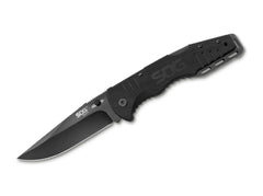 Briceag Salute Black SOG- Maner G10 Aderent, Lama Acoperita