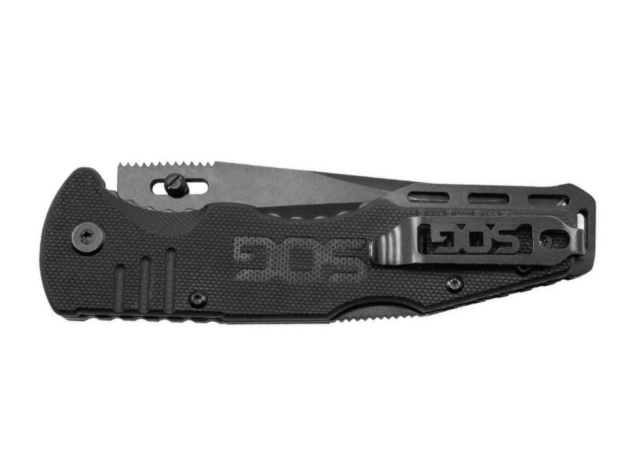 Briceag Salute Black SOG- Maner G10 Aderent, Lama Acoperita