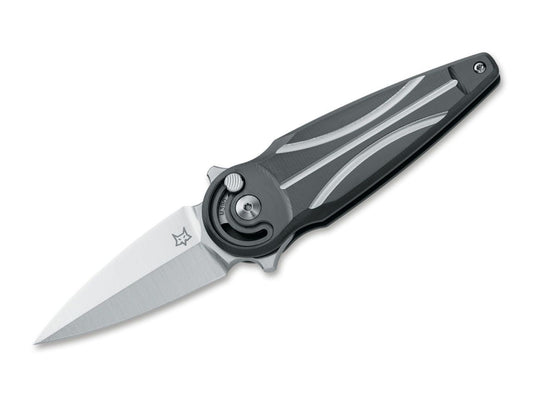 Briceag Saturn Titanium Black Fox Knives- Mâner Titan Negru, Mecanism Inovator