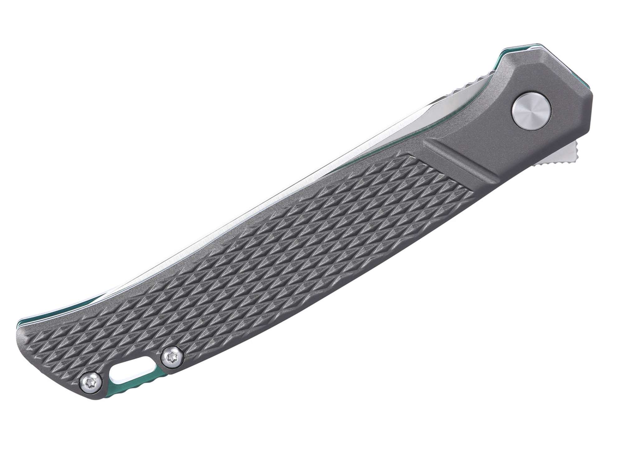Briceag Scar Aluminum CRKT- Lama Otel D2, Maner Aluminiu