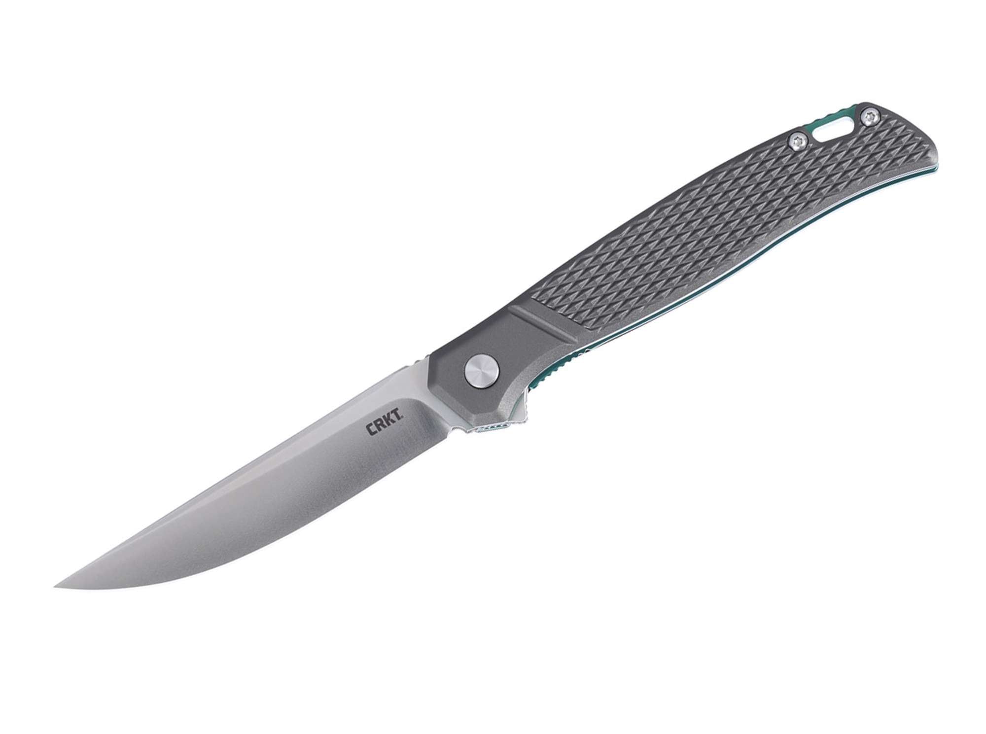 Briceag Scar Aluminum CRKT- Lama Otel D2, Maner Aluminiu