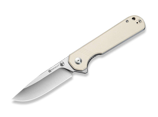 Briceag SENCUT Aetheris Ivory G10 CWS International- Lamă 9Cr18MoV, Mâner G10 Crem