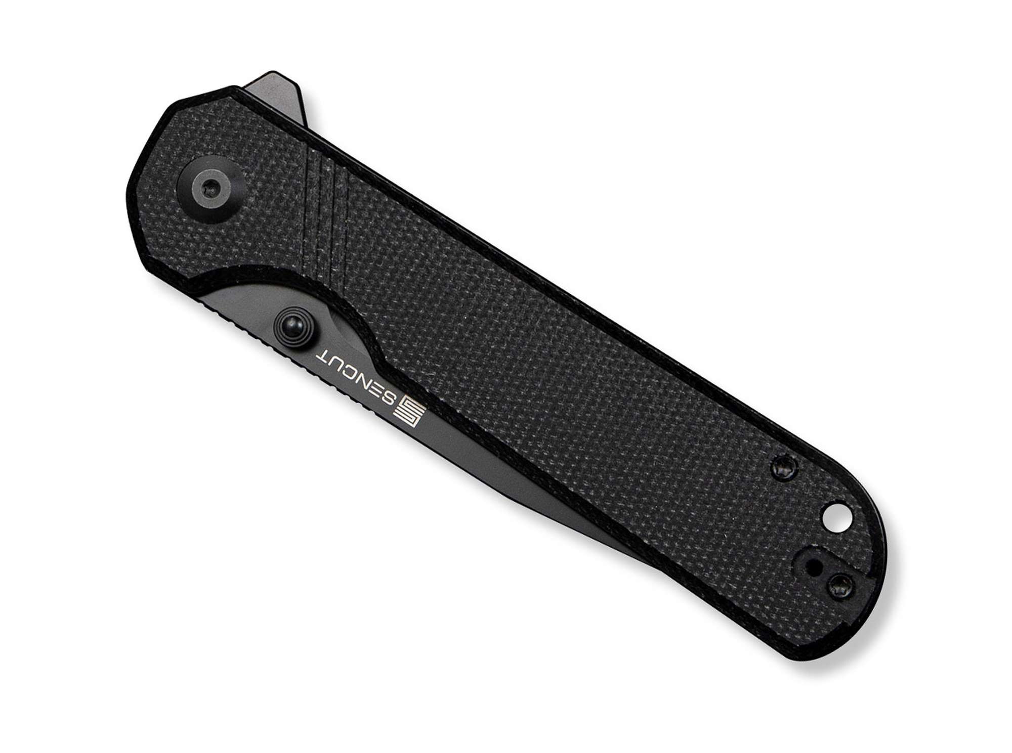 Briceag SENCUT Aetheris Micarta All Black CWS International Co.,Limited- Lama 9Cr18MoV, Maner Micarta