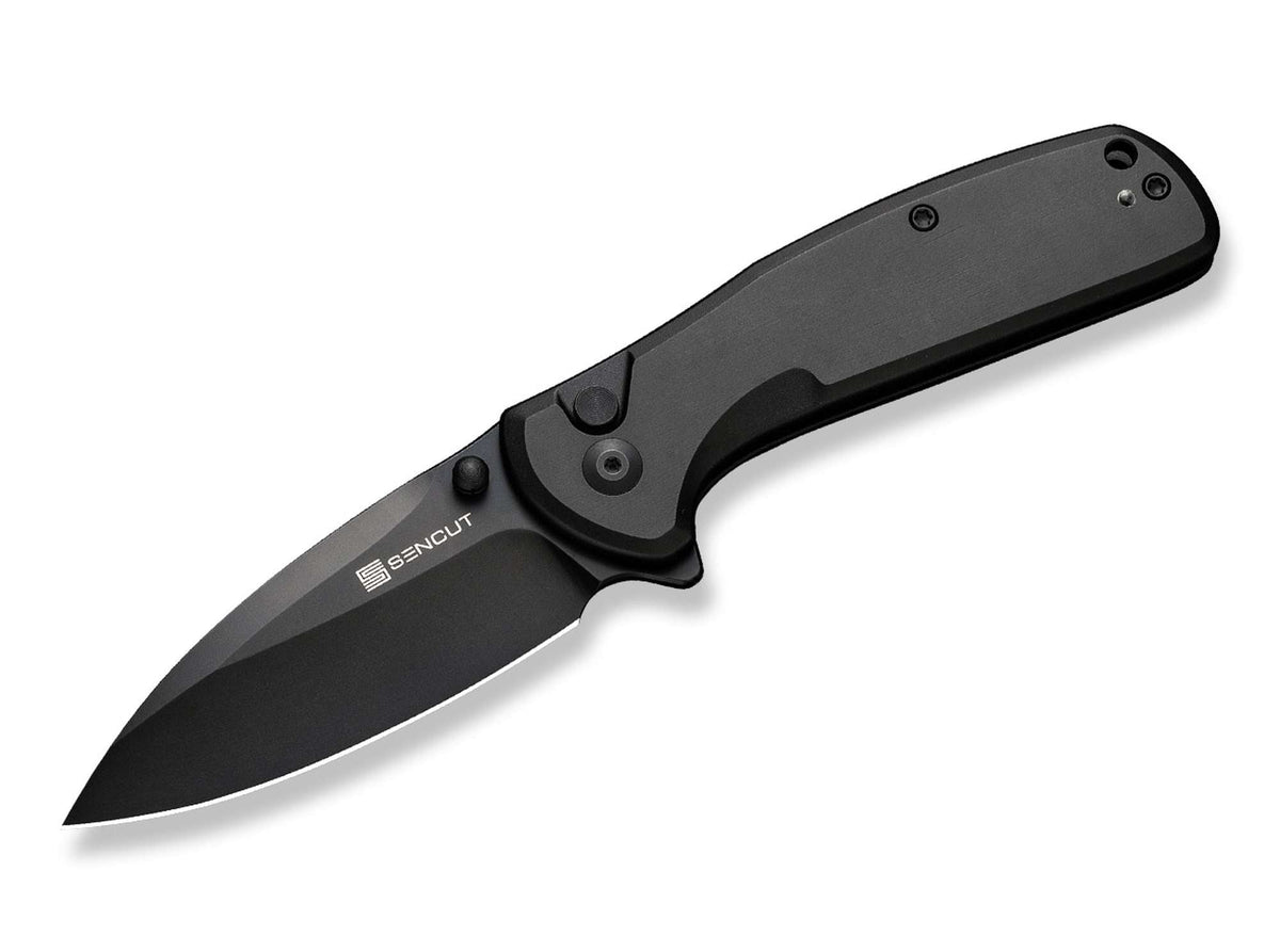 Briceag SENCUT ArcBlast Aluminum All Black CWS International Co.,Limited- EDC, Button Lock