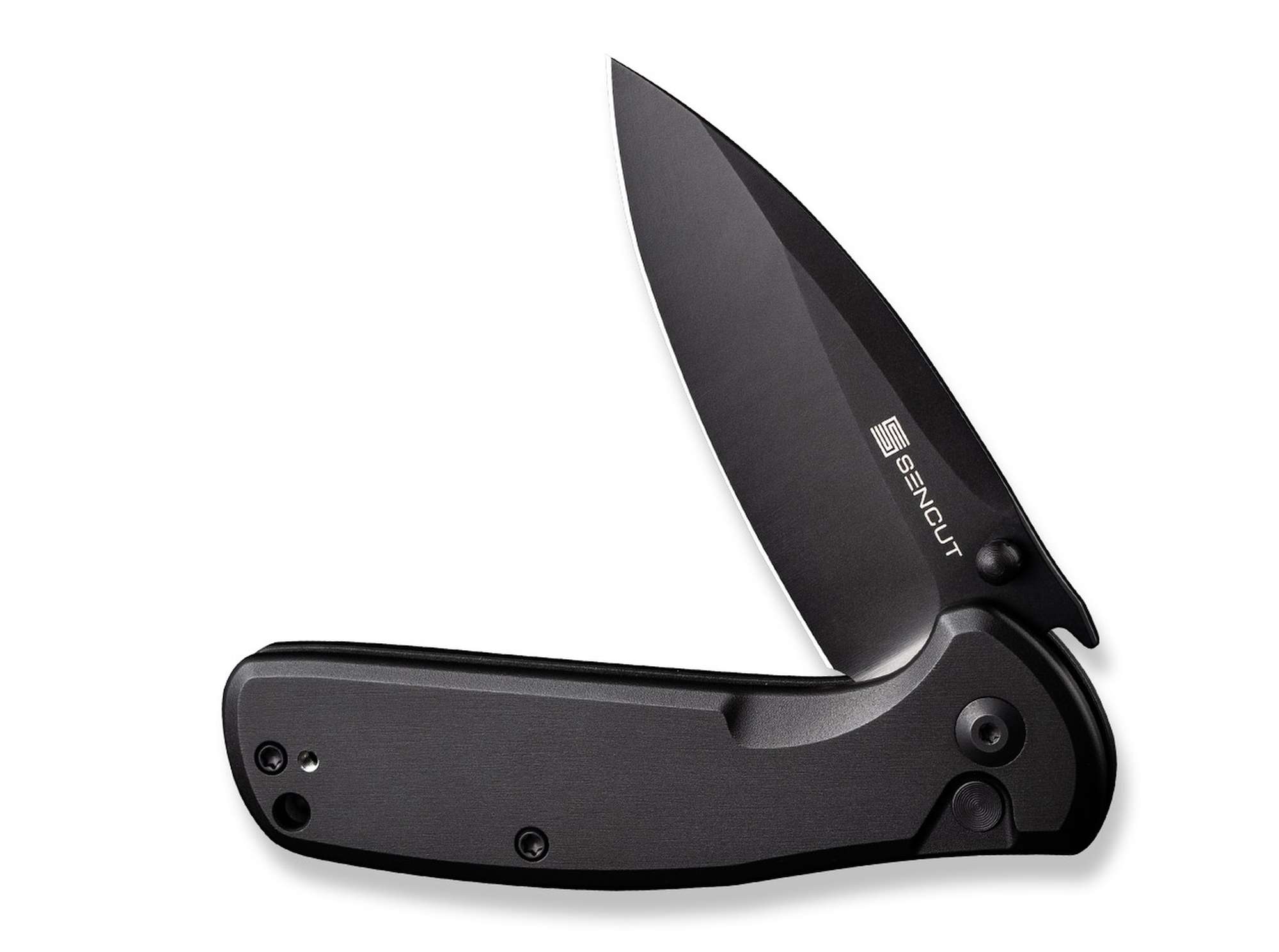 Briceag SENCUT ArcBlast Aluminum All Black CWS International Co.,Limited- EDC, Button Lock