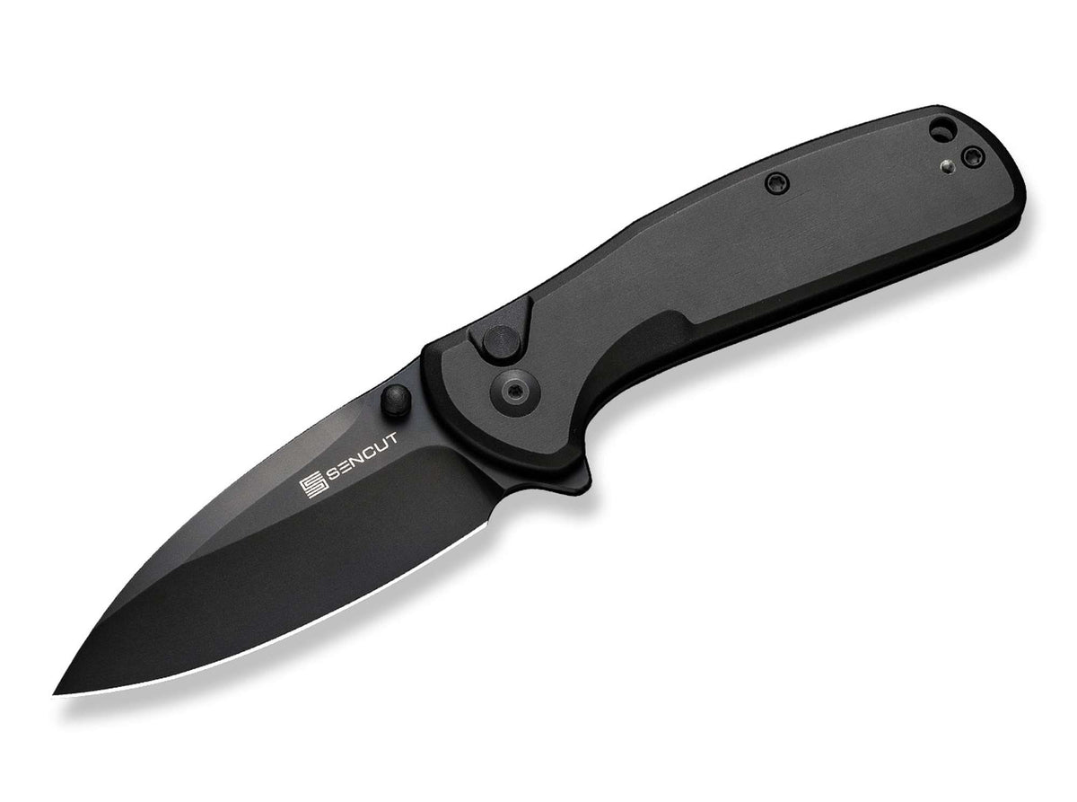 Briceag SENCUT ArcBlast Aluminum All Black CWS International Co.,Limited- EDC, Button Lock
