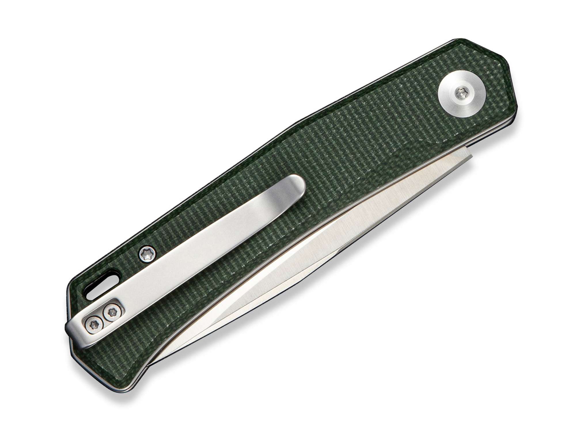 Briceag SENCUT Braxx D2 Green Micarta CWS- Slip Joint, EDC