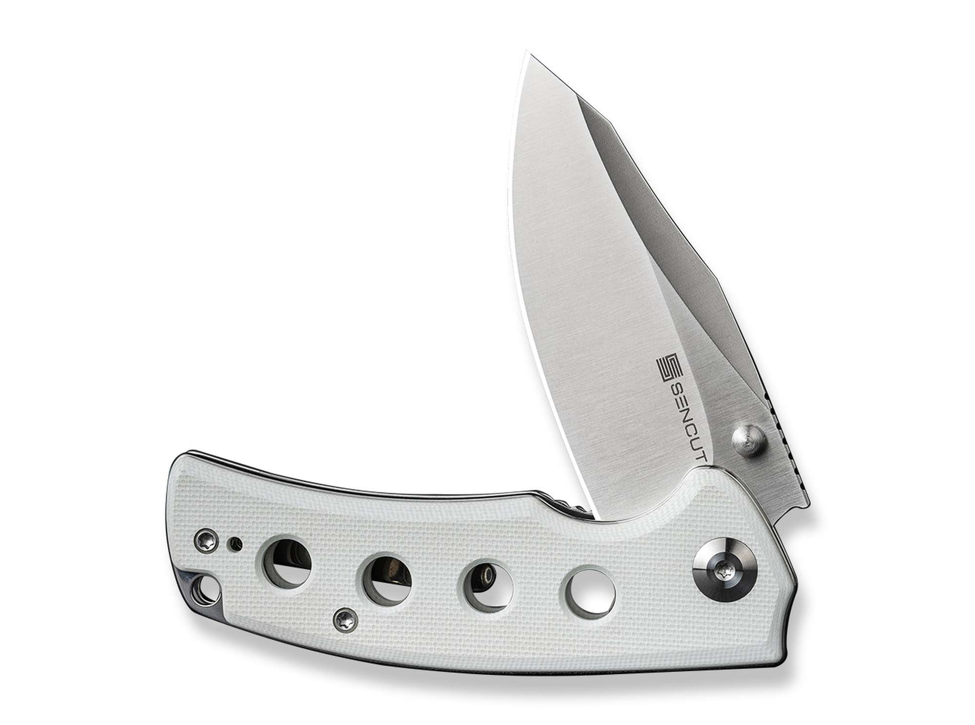Briceag SENCUT Excalis G10 White CWS International Co.,Limited- Lama Tanto, EDC