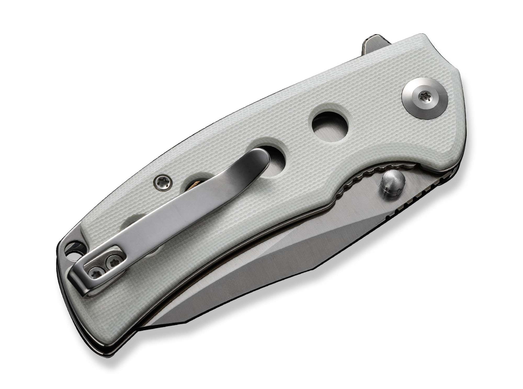 Briceag SENCUT Excalis G10 White CWS International Co.,Limited- Lama Tanto, EDC