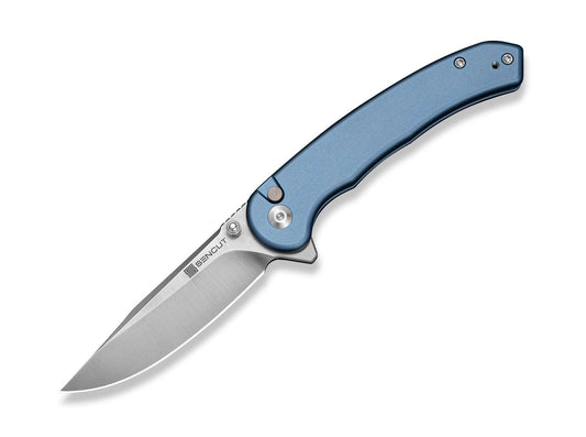 Briceag SENCUT Ingot D2 Blue Aluminum CWS International Co.,Limited- Lama D2, EDC