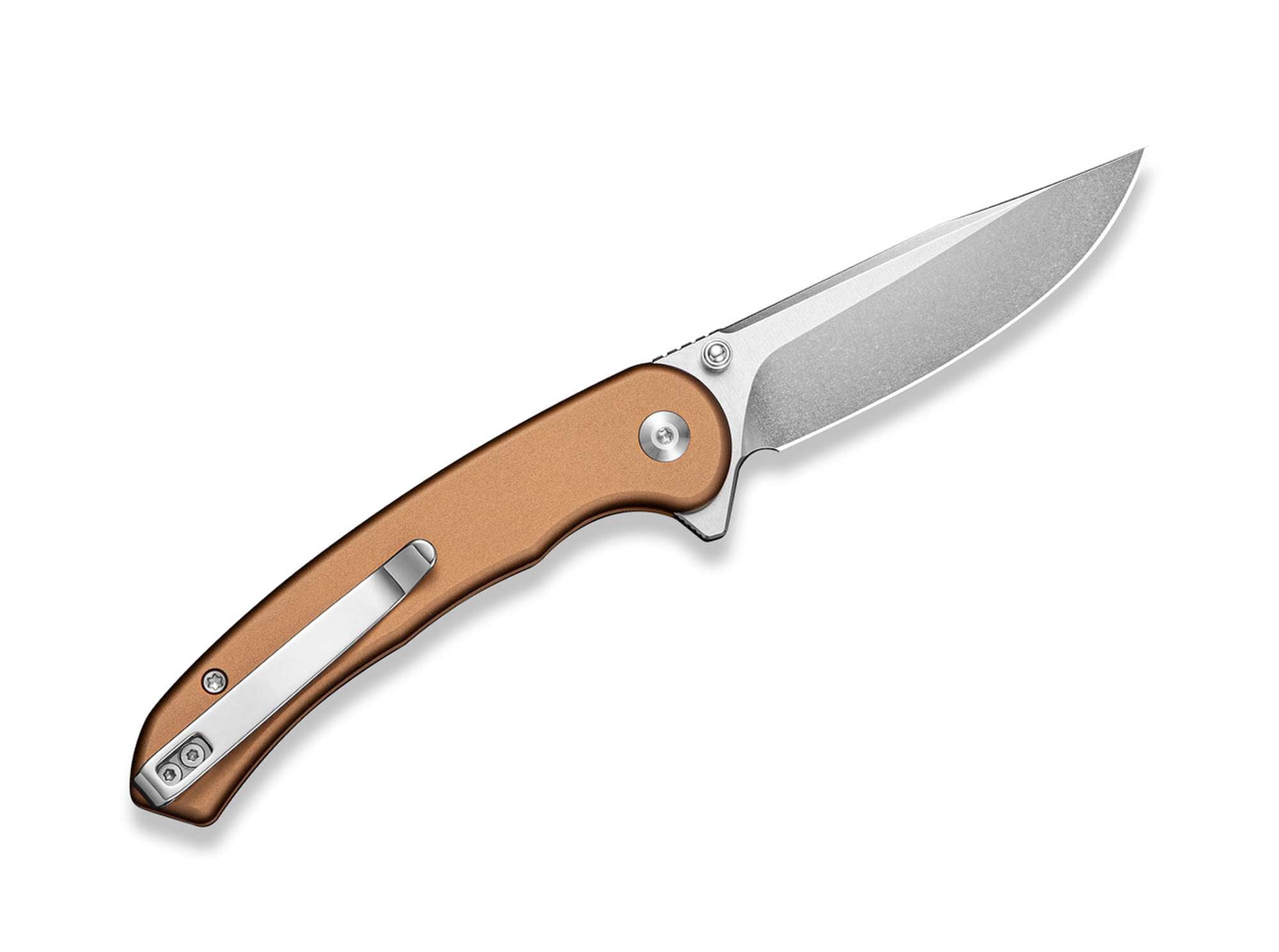 Briceag SENCUT Ingot D2 Coyote Brown Aluminum CWS International- Lama D2