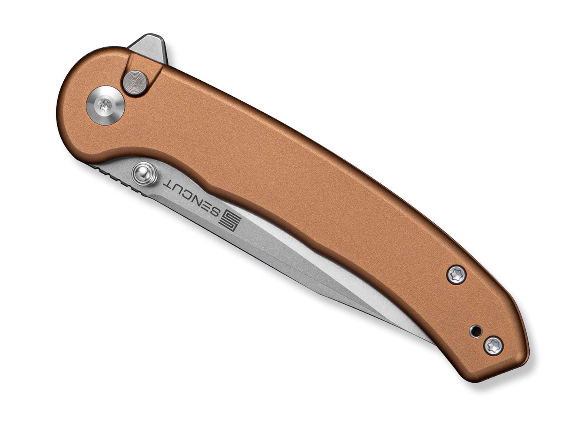 Briceag SENCUT Ingot D2 Coyote Brown Aluminum CWS International- Lama D2