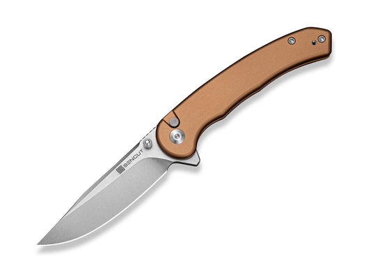 Briceag SENCUT Ingot D2 Coyote Brown Aluminum CWS International- Lama D2