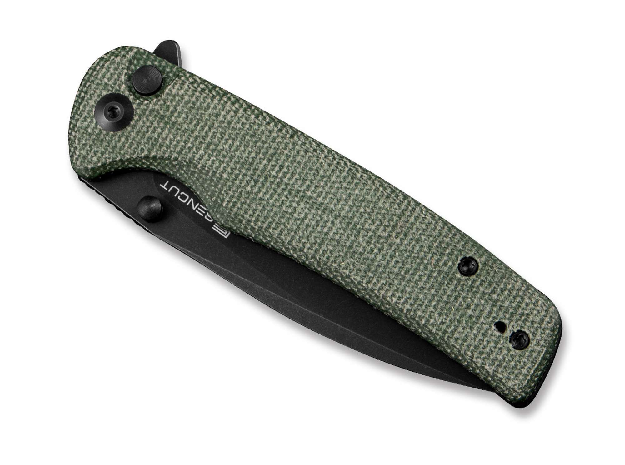 Briceag SENCUT Sachse Micarta Green Black Blade CWS- Micarta, EDC