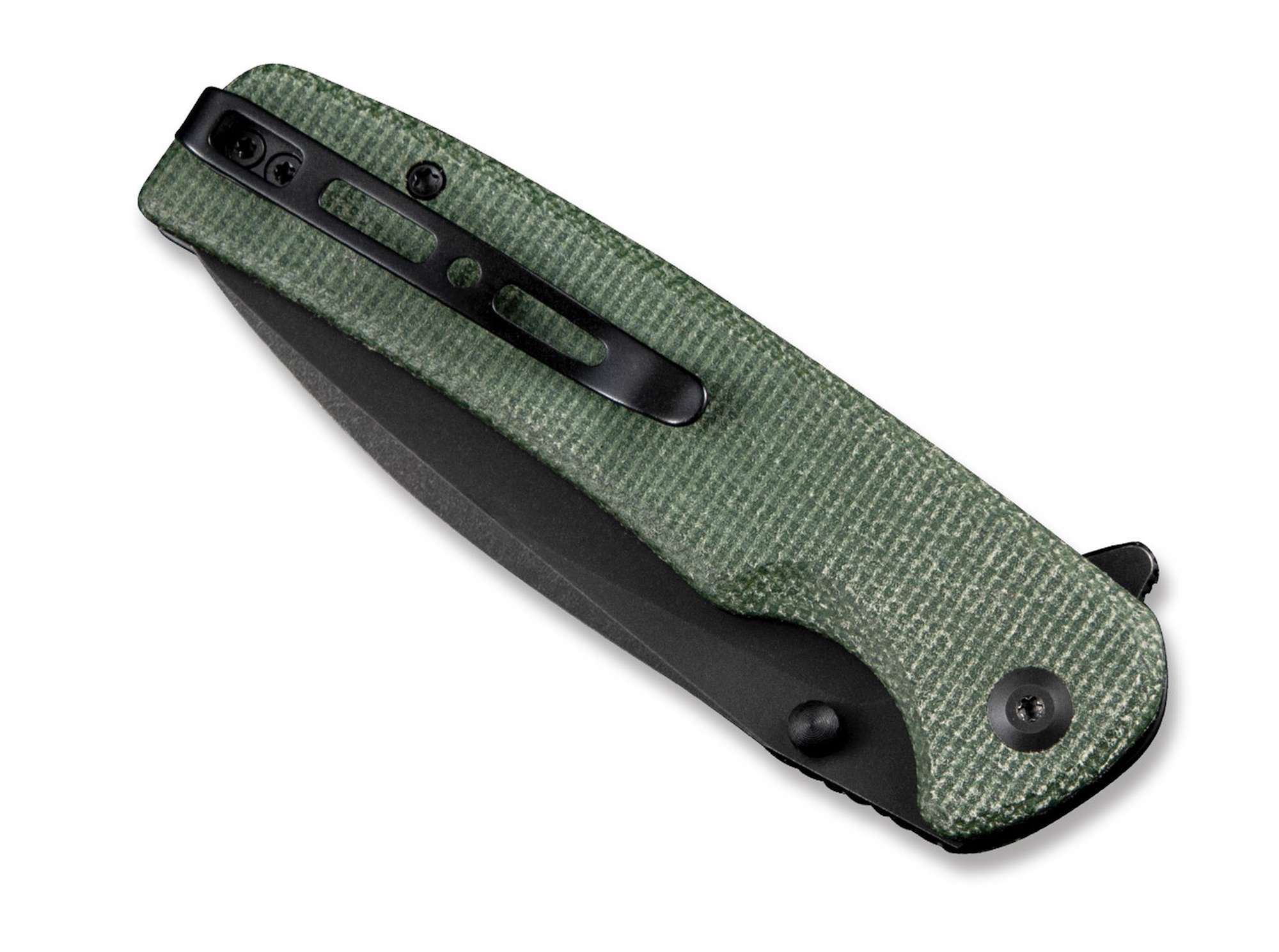 Briceag SENCUT Sachse Micarta Green Black Blade CWS- Micarta, EDC